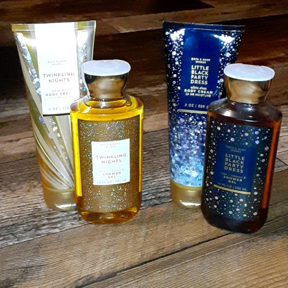 NWT 4 Bath and Body Works Shower Gel & Body Cream